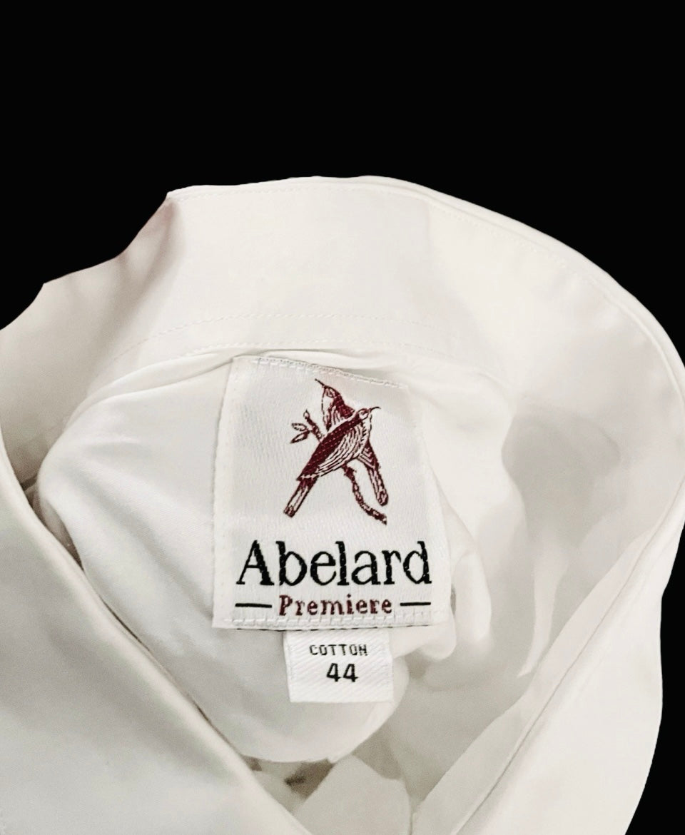 Men’s Vintage Shirt Tuxedo Shirt White Pleated Pure Cotton Classic Formal Dress Shirt XL