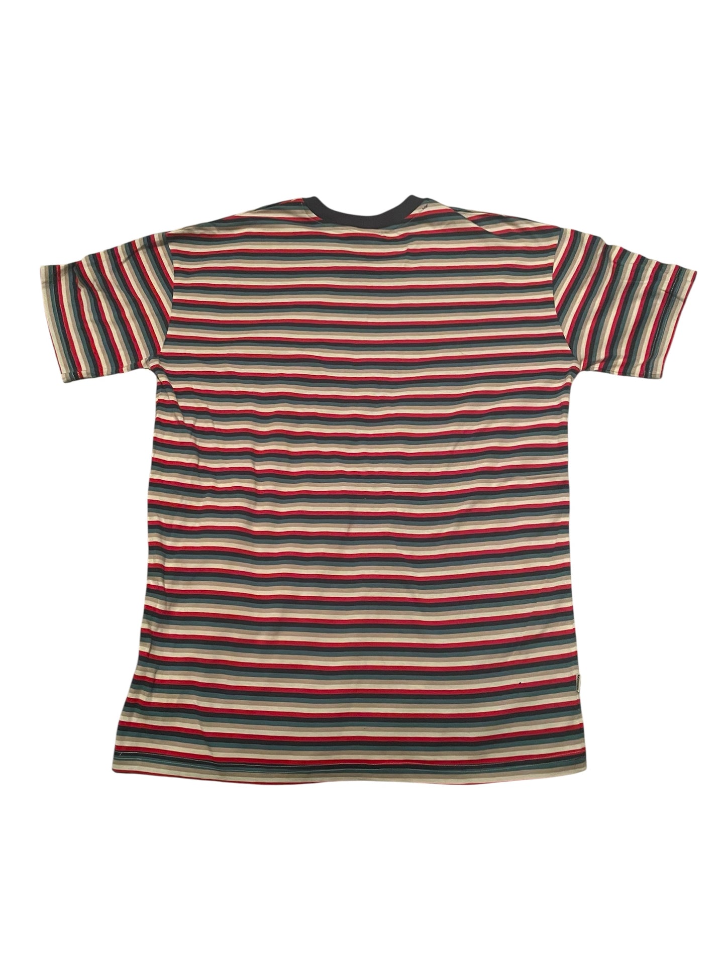 Stussy T-Shirt Vintage Y2K International Stussy Tribe Classic Stussy Striped Rare Size L