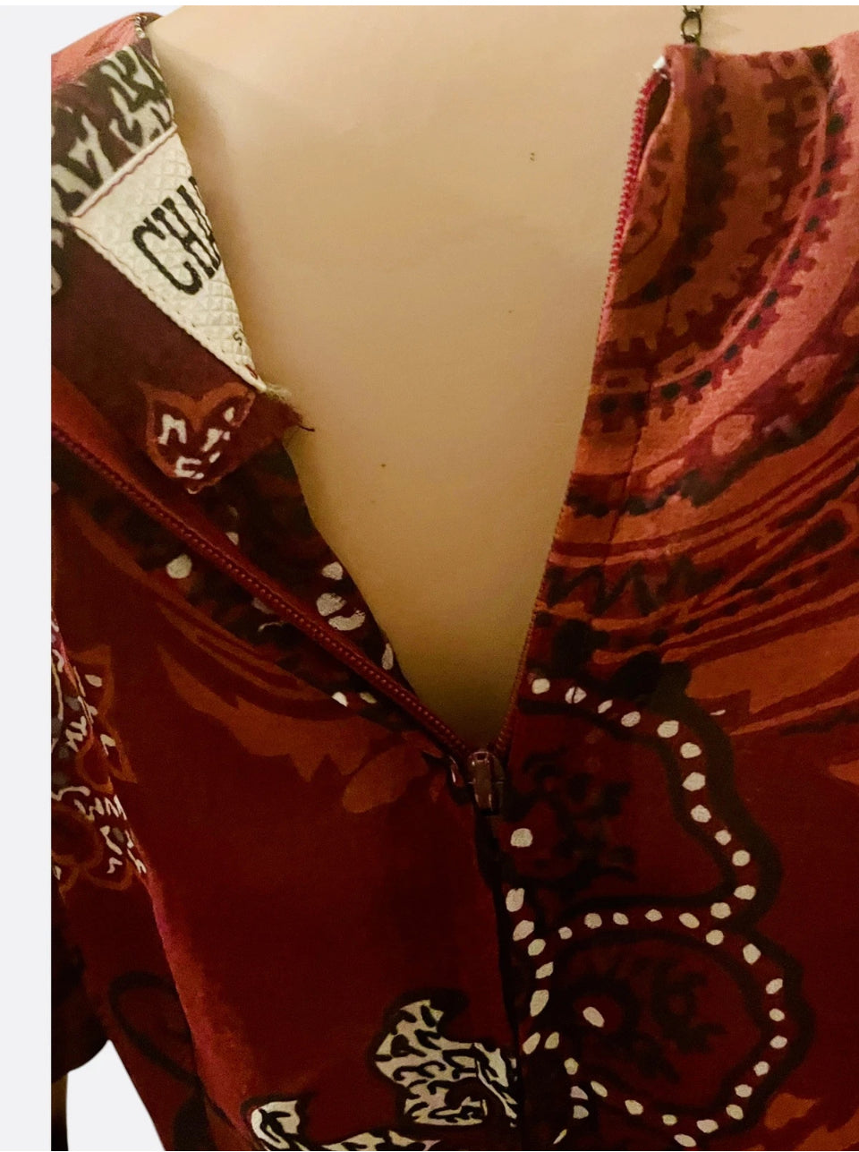 Vintage Dress 1960s Burgundy Maxi Dress circle skirt Vintage Chiffon Puff Sleeve Formal Wear Psychedelic Hippie Vibes Size Medium