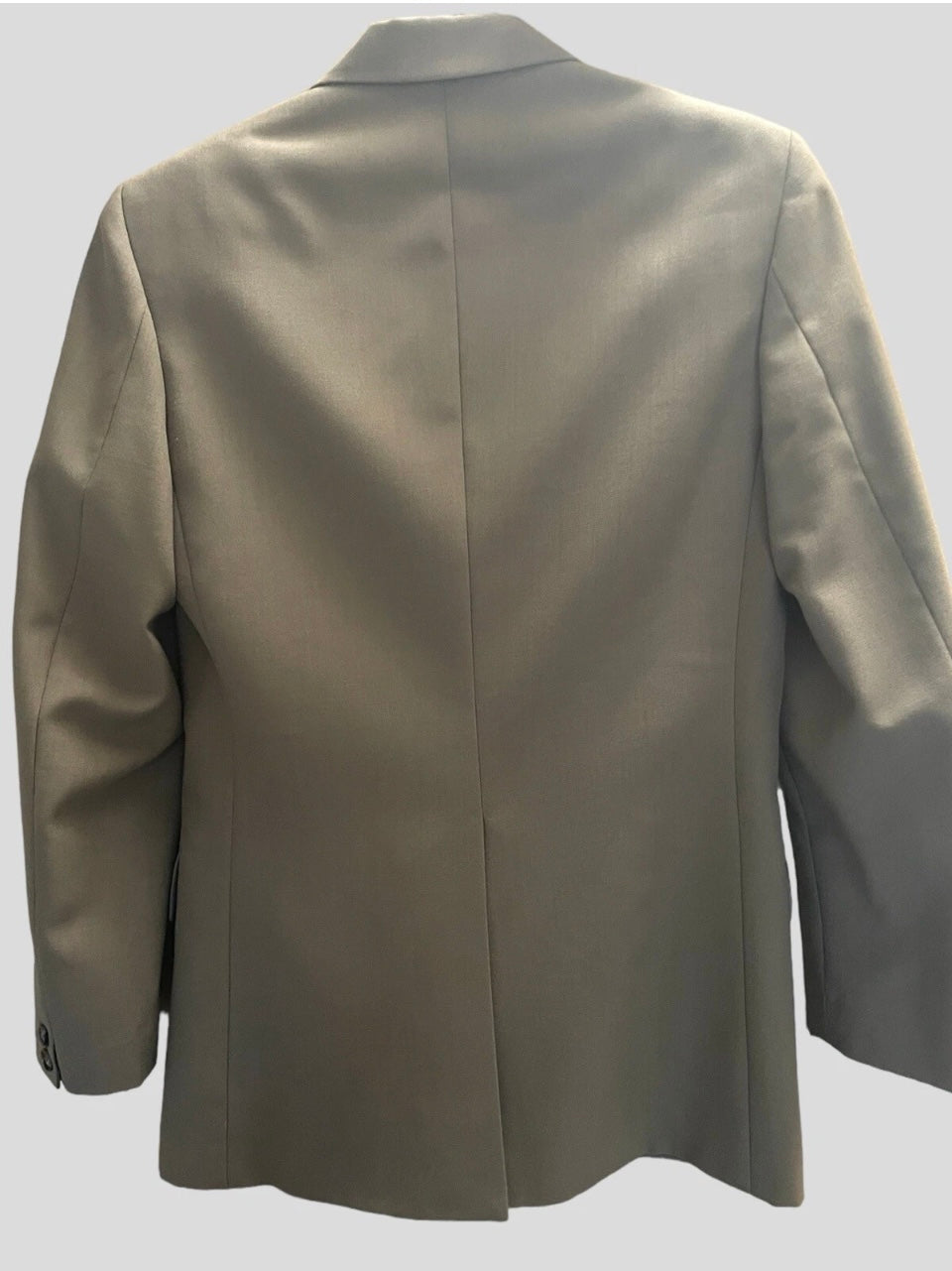 Vintage Men’s Suit Olive Tan 1980s Classic 2 Button Suit Italian Wool Suit Tailored Size Medium