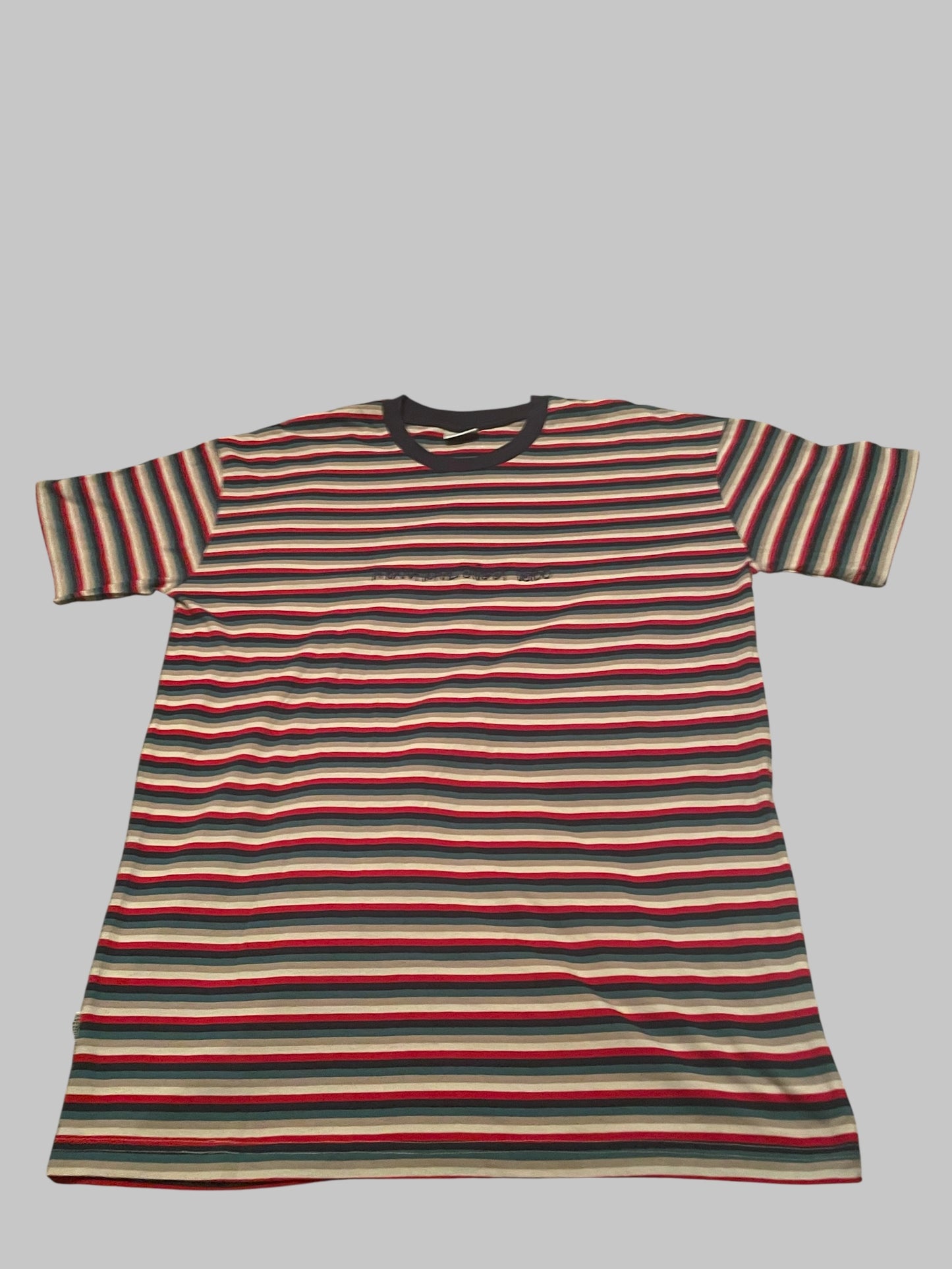 Stussy T-Shirt Vintage Y2K International Stussy Tribe Classic Stussy Striped Rare Size L