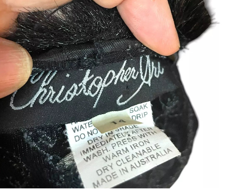 Vintage Black Lace Fur Coat Duster 1990s Sheer Embroidered Lace Faux Fur Glam Gothic Boudoir Burlesque vibes Size Medium